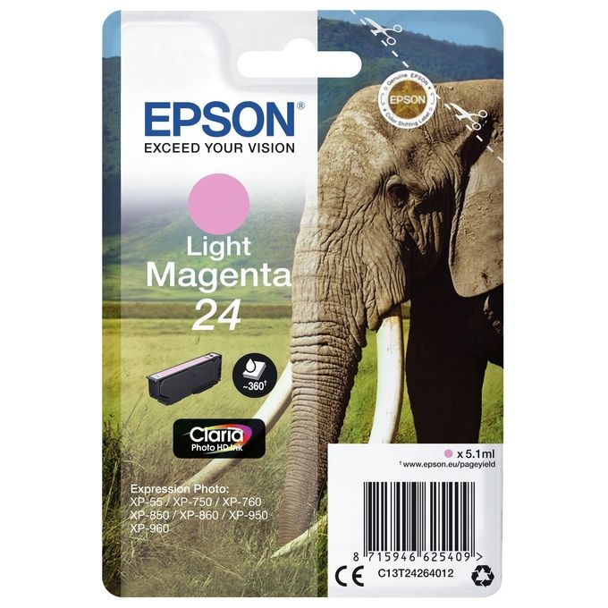 Epson C13T24264022 Cartuccia Magenta Chiaro