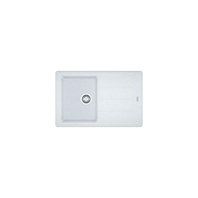 Franke Boston BFG 611-78 Lavello Fragranite da incasso Gocciolatoio Reversibile 1 Vasca Bianco 78x50cm 114.0275.955