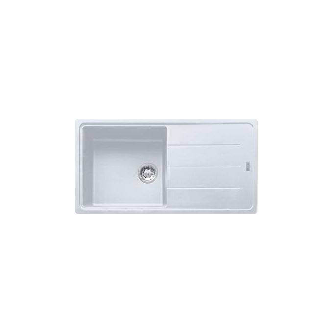 Franke Lavello Granite BFG 611-97 3 1-2 WWK REV WOF MWhite 1 Vasca + scolapiatti 97 cm Bianco 114.0276.119