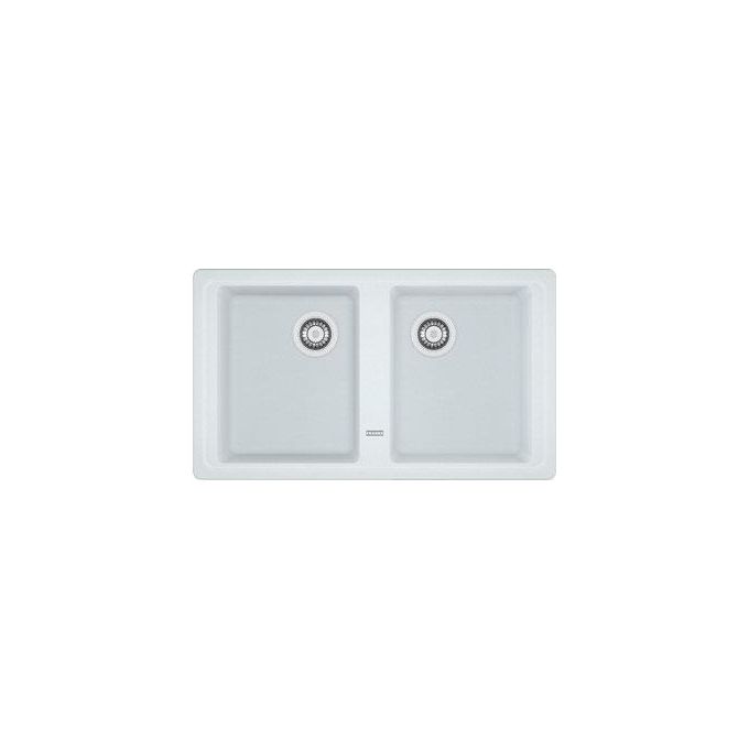 Franke Boston BFG 620 Lavello Fragranite da incasso 2 Vasche Bianco 86x50cm 114.0276.152