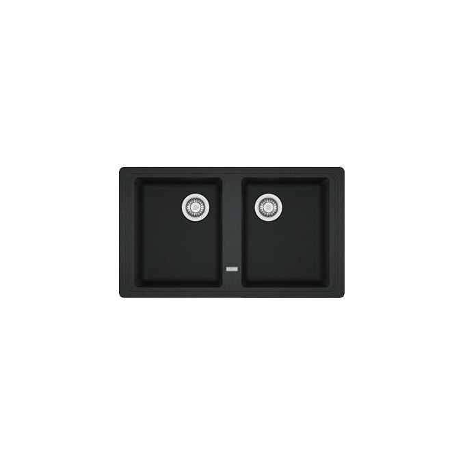 Franke Boston BFG 620 Lavello Fragranite da incasso 2 Vasche Nero 86x50cm 114.0276.140