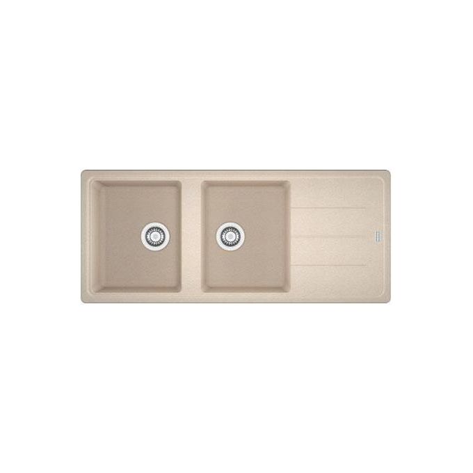 Franke Boston BFG 621 Lavello Fragranite da incasso Gocciolatoio Reversibile 2 Vasche Avena 116x50cm 114.0276.594