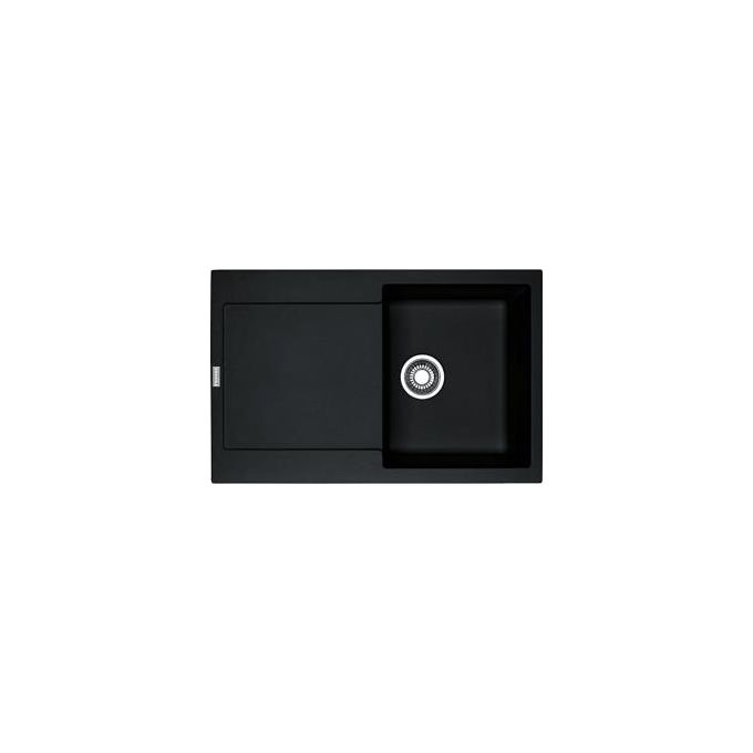 Franke MRG 611-78 Maris Lavello Fragranite da Incasso Gocciolatoio Reversibile 1 Vasca Cover copri-scarico inox Nero 78x50cm 114.0157.493
