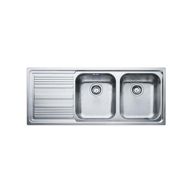 Franke Lavello Inox LLX 621 3 1-2'' WWK gocciolatoio a sinistra 2 Vasche + scolapiatti 116 cm 101.0150.821