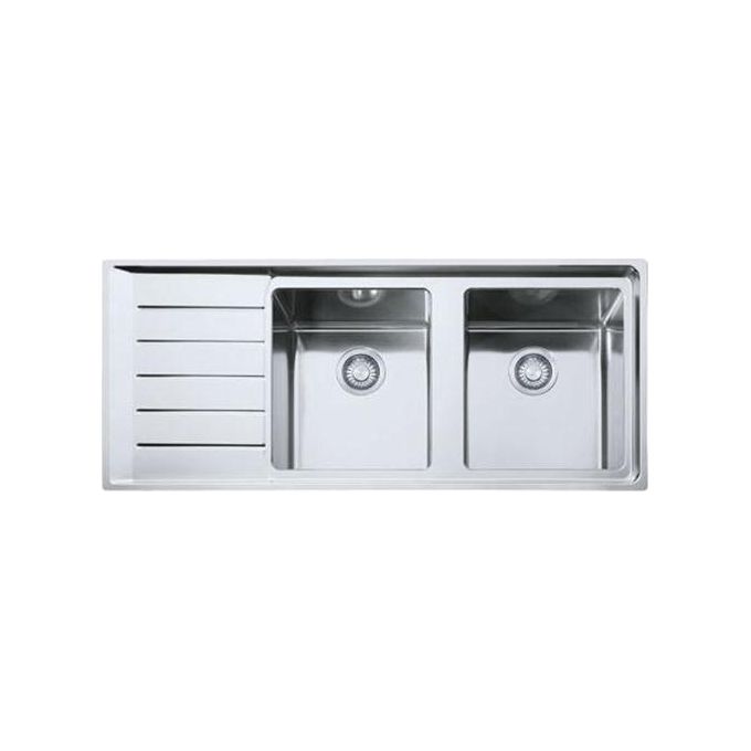 Franke Lavello Inox NPX 621 3 1-2 WWK gocciolatoio a sinistra 2 Vasche + scolapiatti 116 cm 101.0068.381