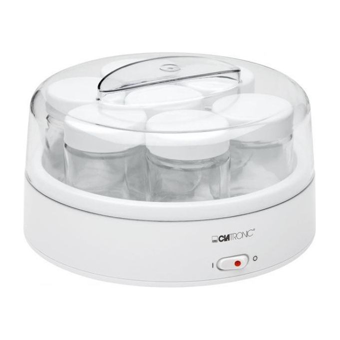 Clatronic JM 3344 Macchina per Yogurt con 7 Bicchierini Bianco