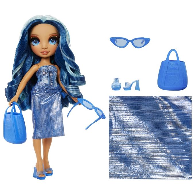 MGA Bambola Rainbow High Swim e Style Fashion Doll Skyler Blue
