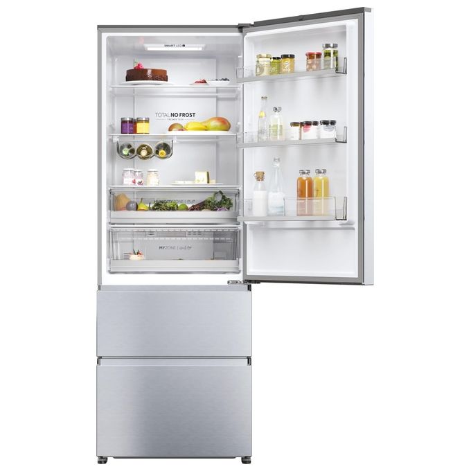 Haier Combi HTR5720ENMG Argento 200x70cm 3 porte E