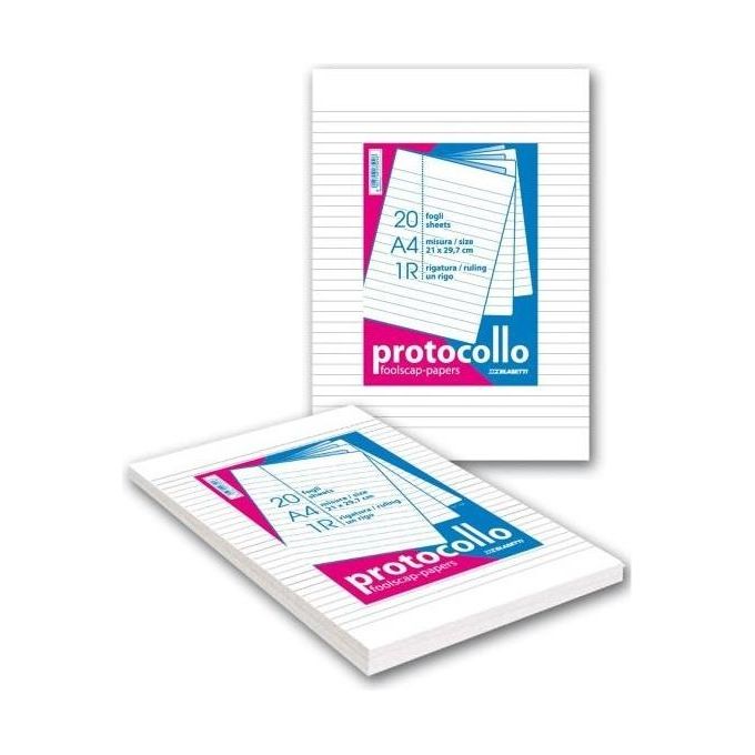 Blasetti Confezione 200fogli Protocollo rigatura-1rc margine sx