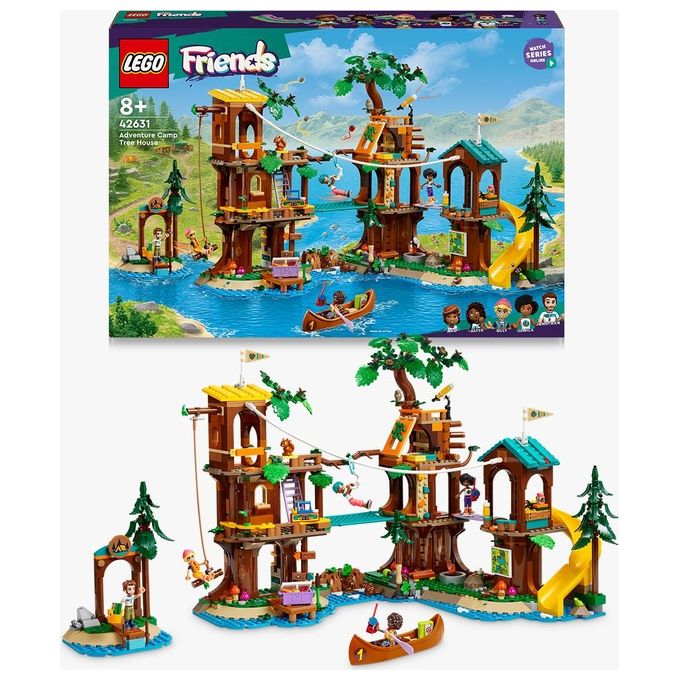 LEGO Friends La Casa sull'Albero al Campo Avventure Gioco Educativo per Bambine e Bambini da 8 Anni con Casa da Costruire 5 Mini Bamboline e 5 Animali Giocattolo Idea Regalo di Compleanno 42631