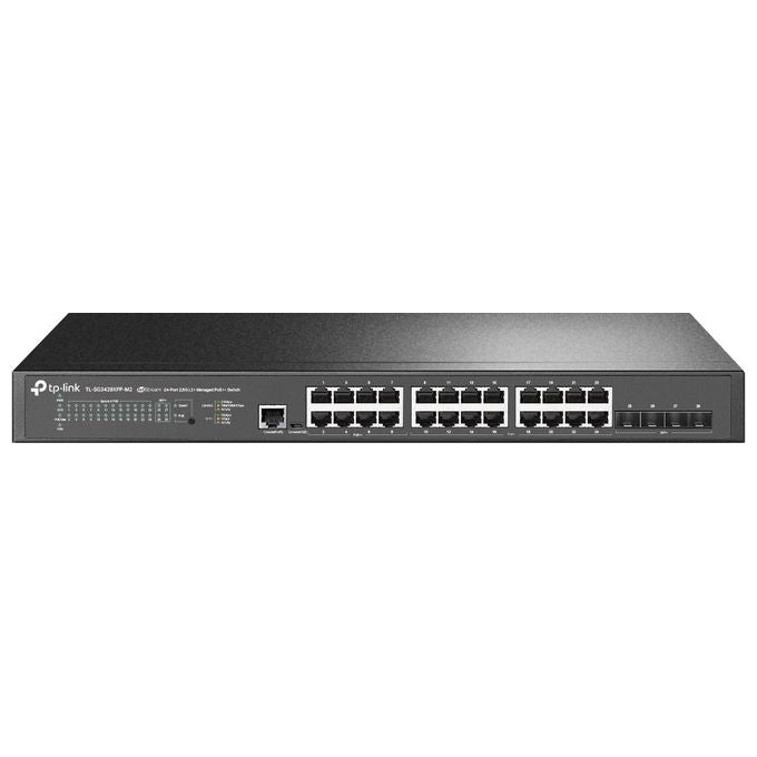 TP-Link TL-SG3428XPP-M2 Switch di Rete Gestito L2 2.5g Ethernet (100-1000-2500) Supporto Power Over Ethernet 1u Nero