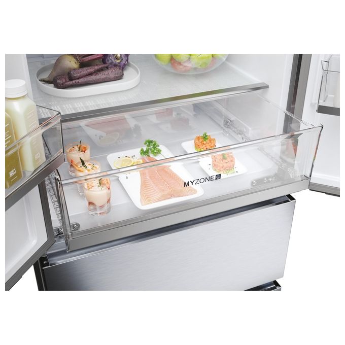 Haier FD 70 Serie 5 HFR5719EWMG Frigorifero Side-by-Side Libera Installazione 444 Litri Classe Energetica E Argento