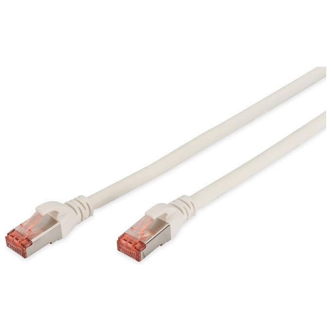 Digitus cavo rete s-ftp cat.6 doppia schermatura ls0h colore bianco mt. 3