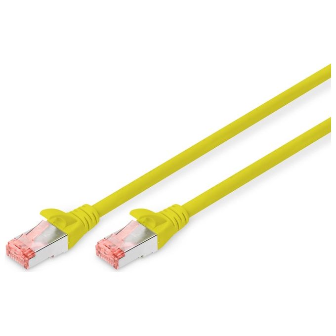 Digitus cavo rete s-ftp cat.6 doppia schermatura ls0h colore giallo mt. 3