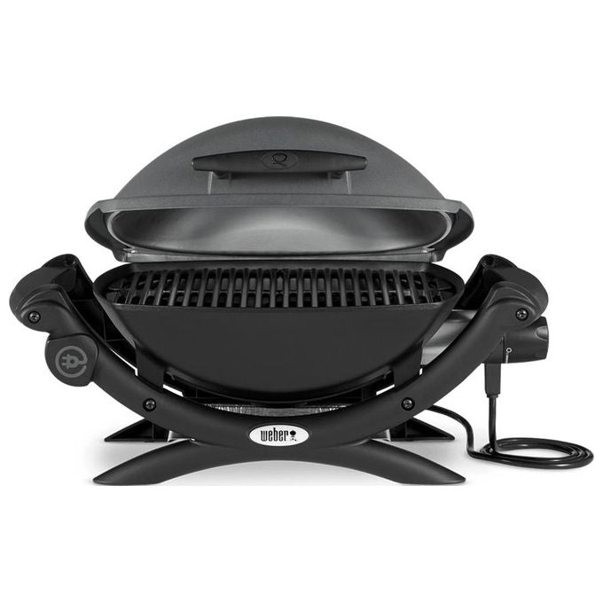 Weber Barbecue Elettrico Q1400 dark grey con Griglia di Cottura in Ghisa 2200 w