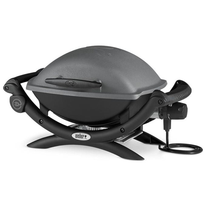Weber Barbecue Elettrico Q1400 dark grey con Griglia di Cottura in Ghisa 2200 w