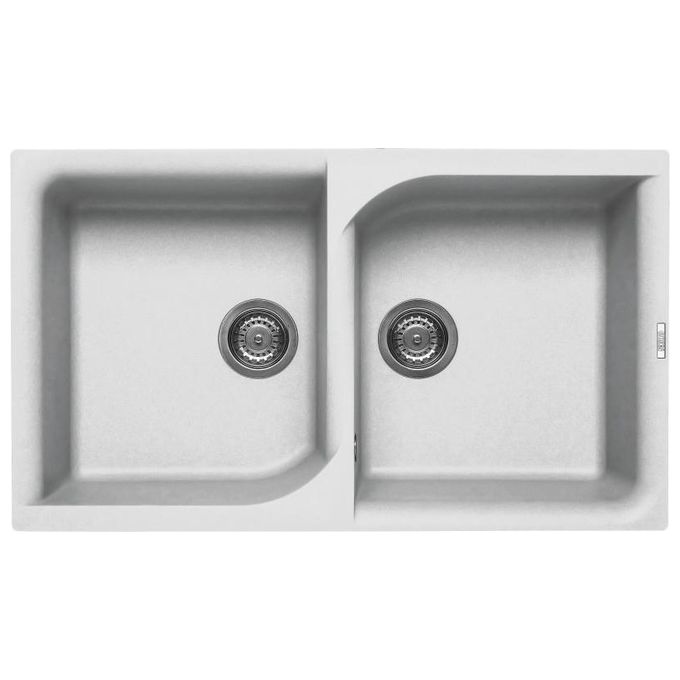 Elleci LGE45068 Ego 450 Lavello Granitek 2 Vasche 86 cm Titanio