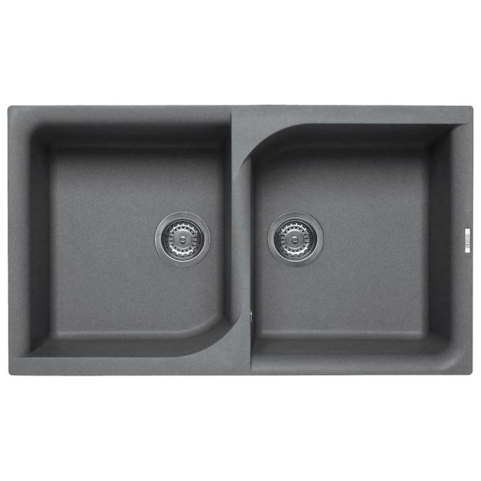 ELLECI LME45073 Ego 450 Lavello Ganitek 2 Vasche 86 cm Titanio