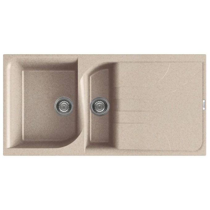 Elleci LGE47551 Ego 475 Lavello Granitek gocciolatoio reversibile 1 Vasca e mezza 100 cm Avena