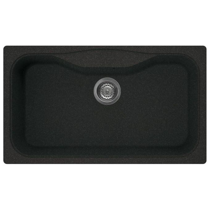 Elleci LGF36054 Fox 360 Lavello Granitek 1 Vasca 86cm Nero