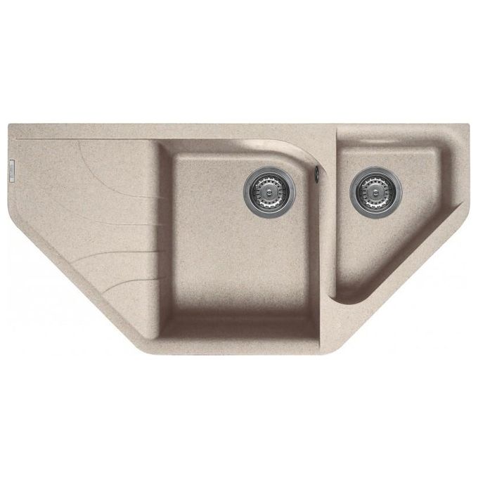 ELLECI LGEESA51 Ego Esa Lavello Granitek gocciolatoio sinistro 2 Vasche 100 cm Avena