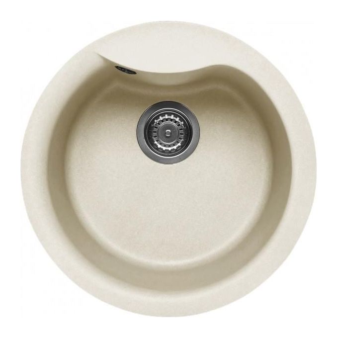 ELLECI LGEROU62 Ego Round Lavello Granitek 1 Vasca rotonda 49 cm Bianco antico