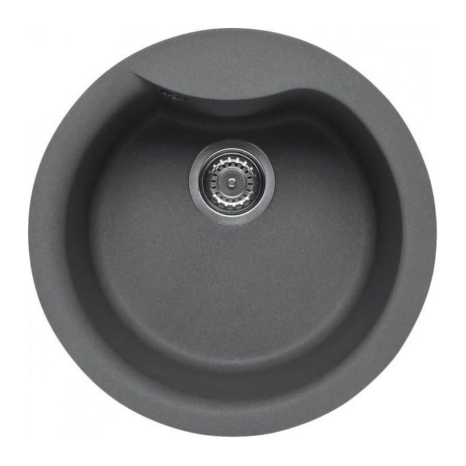ELLECI LMEROU73 Ego Round Lavello Metaltek 1 Vasca 49 cm Titanio