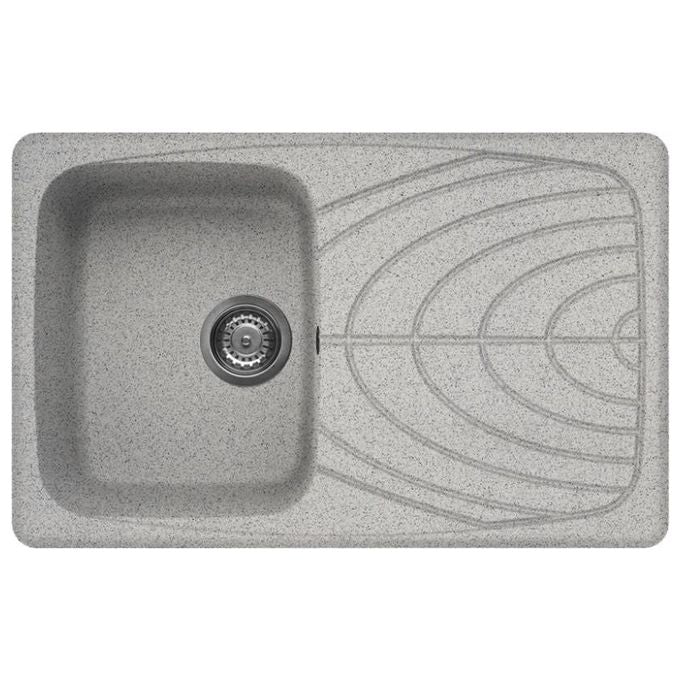Elleci LGM30055 Master 300 Lavello Granitek gocciolatoio reversibile 1 Vasca 79 cm Grigio