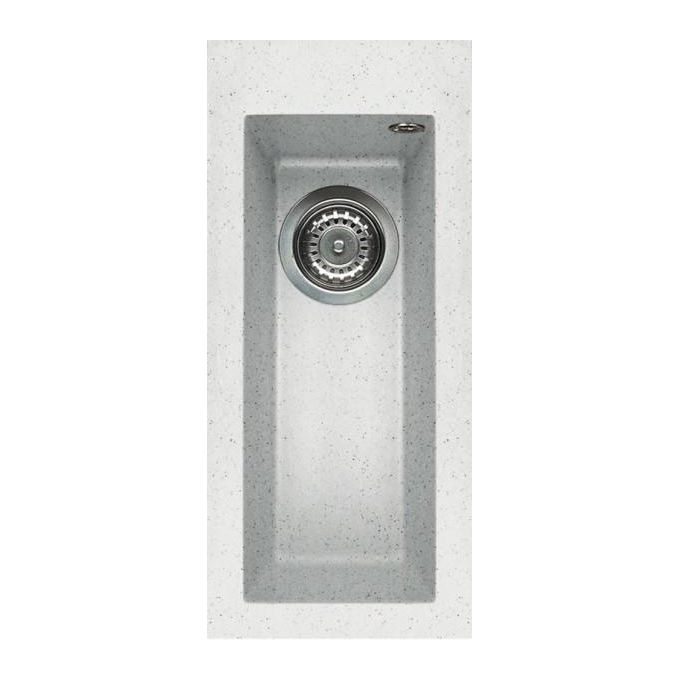 Elleci LGQ05052 Quadra 50 Lavello Granitek 1 Vasca 23 cm Bianco