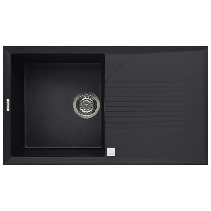 Elleci LGT40059 Tekno 400 Lavello Granitek gocciolatoio reversibile 1 Vasca 86 cm Antracite
