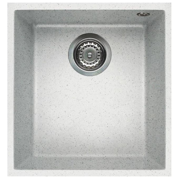 Elleci LGQ10052BSO Quadra 100 Lavello Granitek 1 Vasca 38 cm Bianco