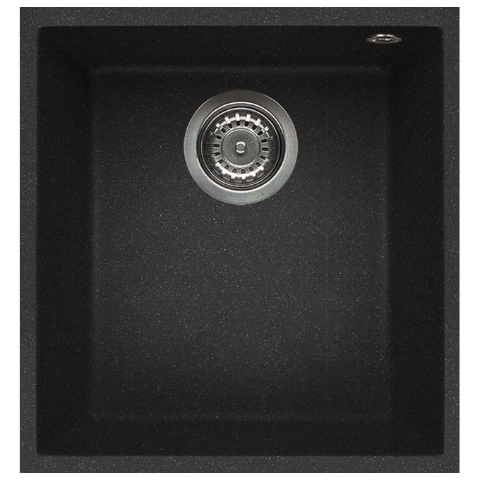 Elleci LGQ10054BSO Quadra 100 Lavello Granitek 1 Vasca 38 cm Nero