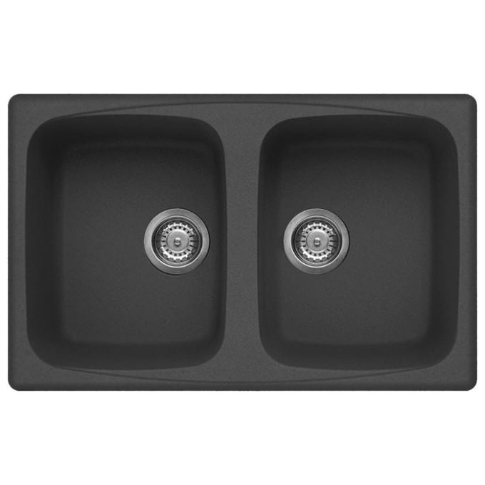 Elleci LGM35059 Master 350 Lavello Granitek 2 Vasche 79 cm Antracite