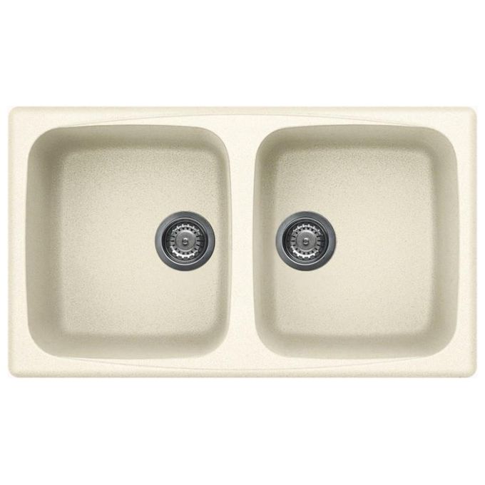 Elleci LGM45062 Master 450 Lavello Granitek 2 Vasche 86 cm Bianco