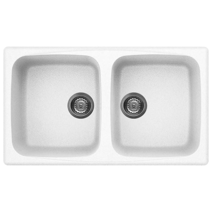 Elleci LGM45068 Master 450 Lavello Granitek 2 Vasche 86 cm Titanio