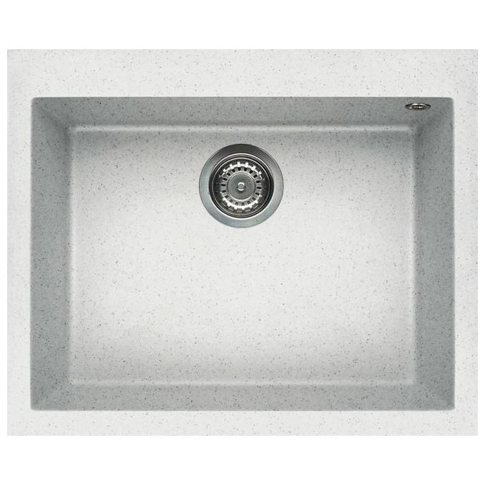 ELLECI LGQ11052 Quadra 110 Lavello Granitek 61 cm 1 Vasca Bianco