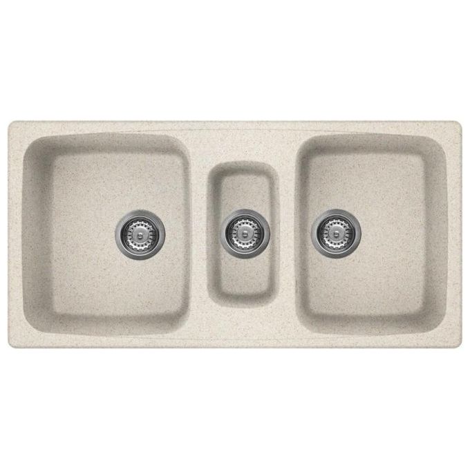 Elleci LGM55051 Master 550 Lavello Granitek 2 Vasche e mezza 100 cm Avena