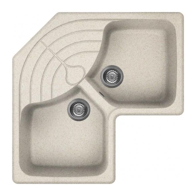 Elleci LGMCOR51 Master Corner Lavello Granitek ad angolo 2 Vasche Avena