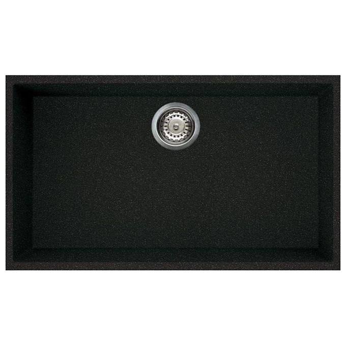 ELLECI LGQ13054BSO Quadra 130 Lavello Granitek 1 Vasca 76 cm Nero
