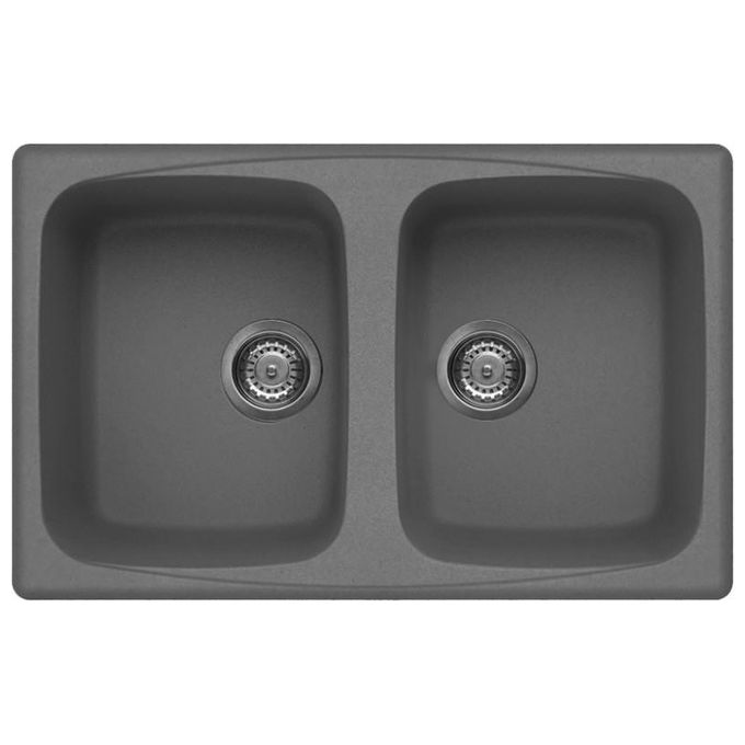 Elleci LMM35073 Master 350 Lavello Metaltek 2 Vasche 79 cm Titanio