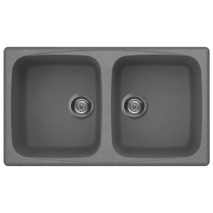 Elleci LMM45073 Master 450 Lavello Metaltek 2 Vasche 86 cm Titanio
