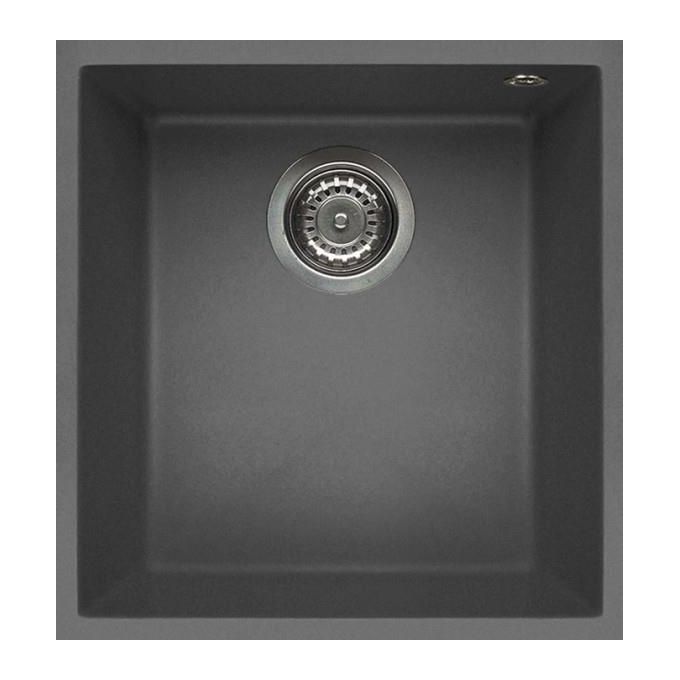 Elleci LMQ10073BSO Quad 100 Lavello Metaltek 1 Vasca 38 cm Titanio