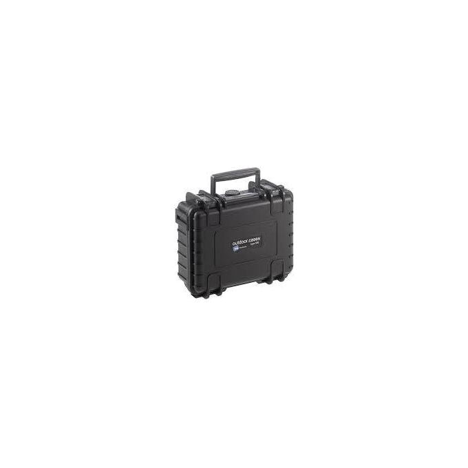 BandW 500-B-SI Outdoor Case Custodia Rigida Protettiva Impermeabile IP67 con Schiuma Pre-tagliata colore Nero