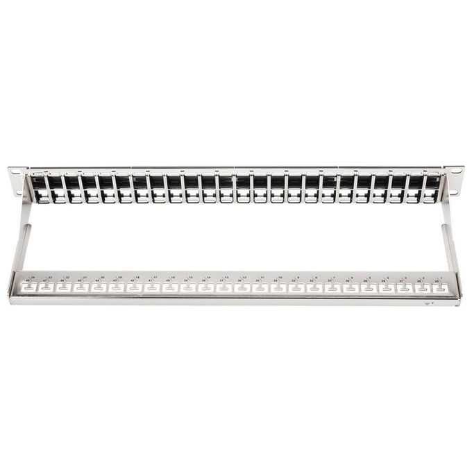 Digitus pannello patch 19'' 48 porte per connettori keystone (vuoto) 1 unita' schermato colore nero