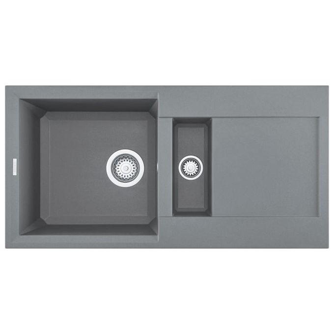 Elleci LMY42573 Lavello Metaltek Titanio da Incasso Gocciolatoio Reversibile 1 vasca 1-2 86x43,5cm