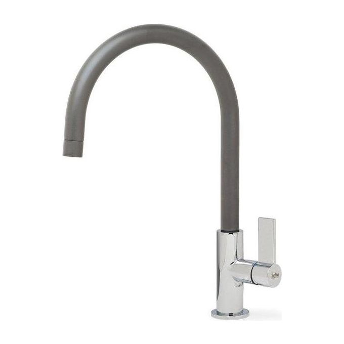 ELLECI MMKVTA73 Volta Miscelatore monocomando con canna alta girevole Modern Titanio 73