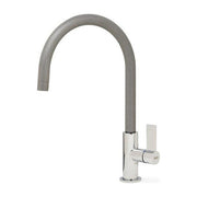 Elleci Volta MMKVTA79 - Miscelatore da cucina monocomando, da incasso, Metaltek, canna girevole, 22,3 cm, Alluminio