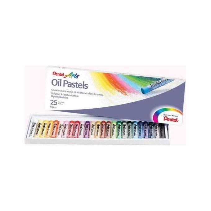 Pentel Cf25pastelli Ad Olio Conf.ass