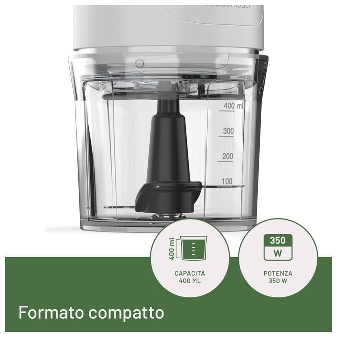 Imetec TritaCompact Tritaverdure Elettrico 04 Litri Verde-Bianco 350W