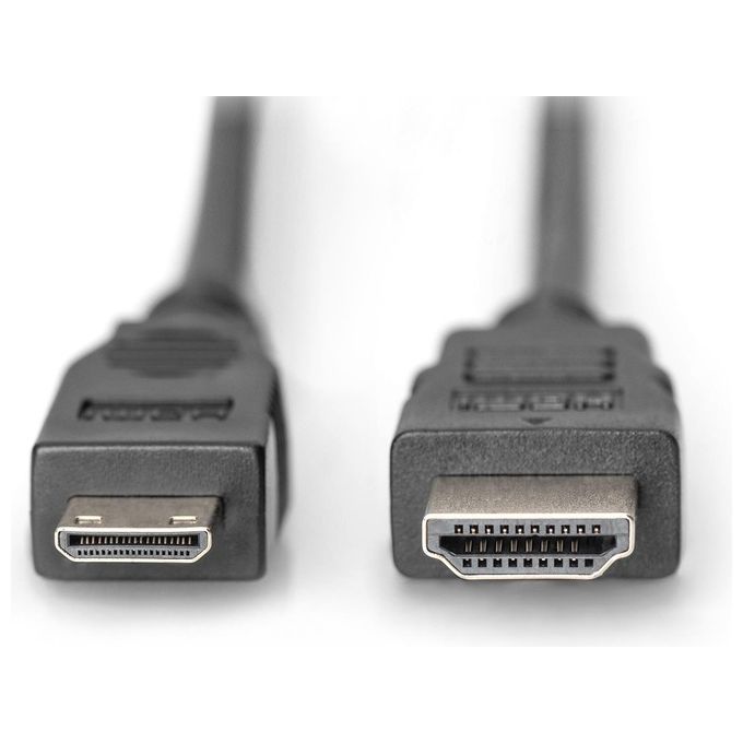 Digitus AK-330106-020-S Cavo HDMI 2mt HDMI Type C Mini Nero